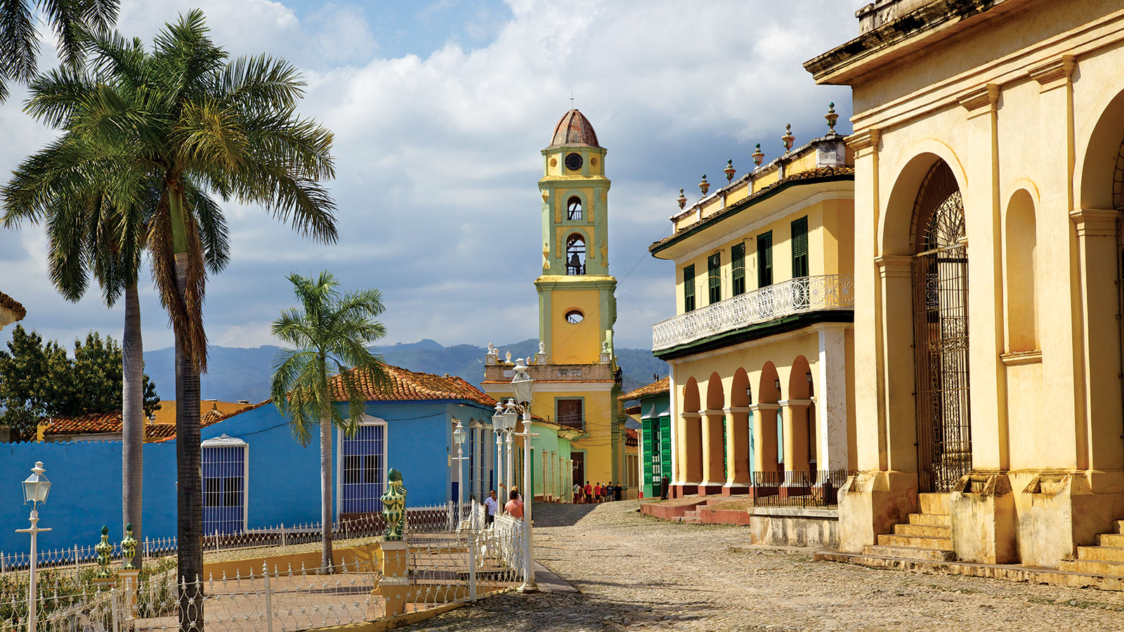Serene image of Plaza Mayor, Trinidad, Cuba