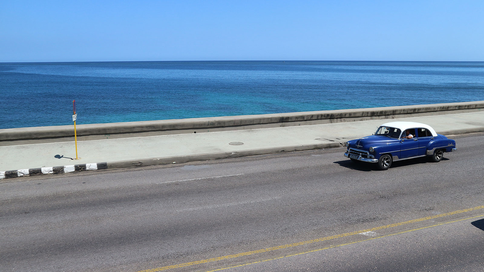 The Malecon, a seawall that protects the city from the sea