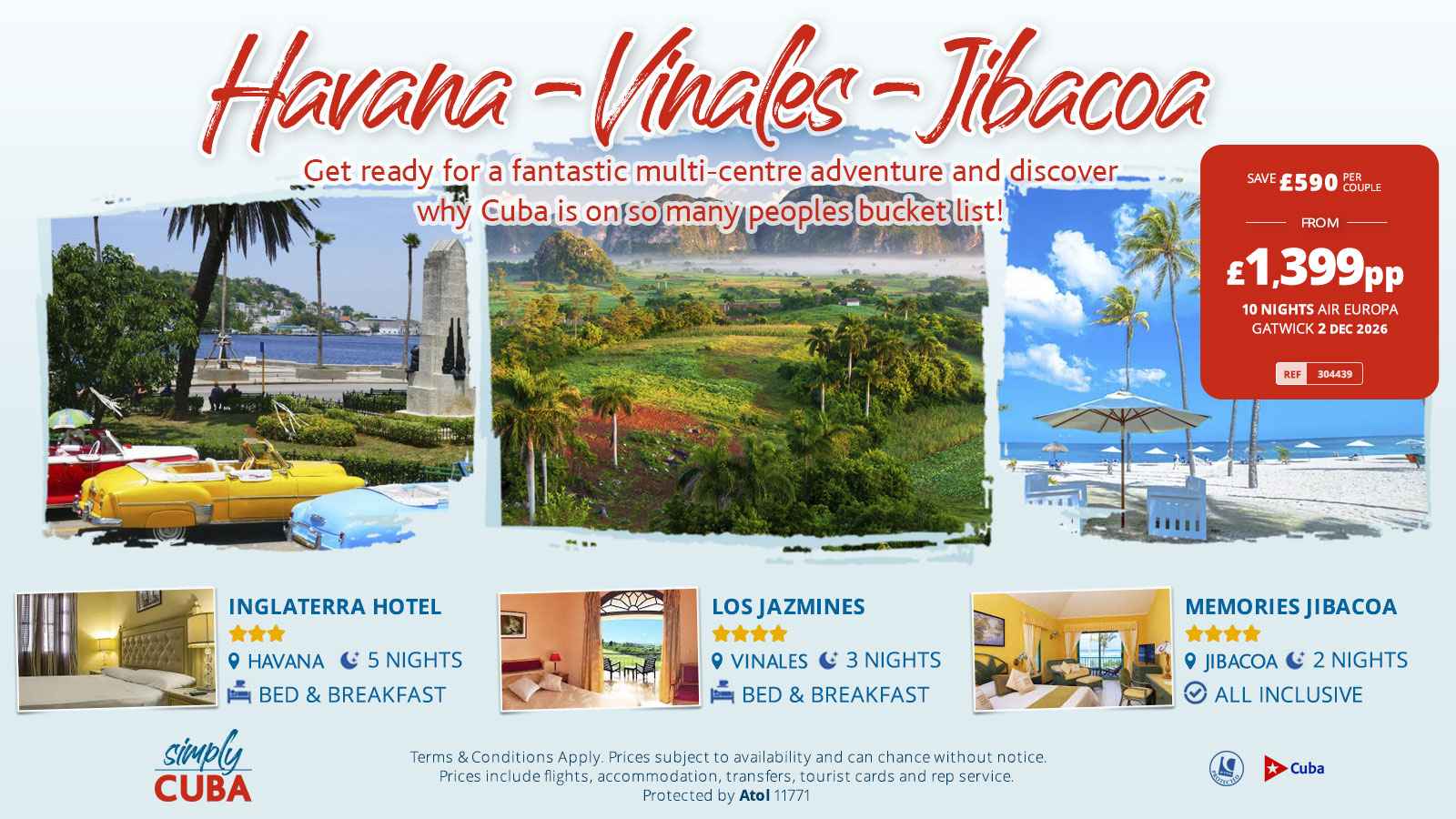 Get ready for a fantastic multi-centre adventure and discover why Cuba is on so many peoples bucket list!